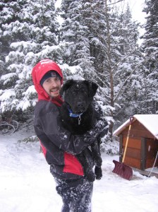 He still lets Joe pick him up like this….only he is a lot heavier now!