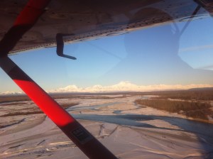 Flying into Talkeetna, the Alaska Range with the beautiful Mt. Mckinley