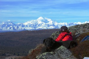 Howie and I doing one of my favorite things. Glassing for animals on Bear Point.